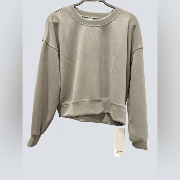 🏷️ Lululemon Softstreme Perfectly Oversized Cropped Crew - Picture 7 of 9